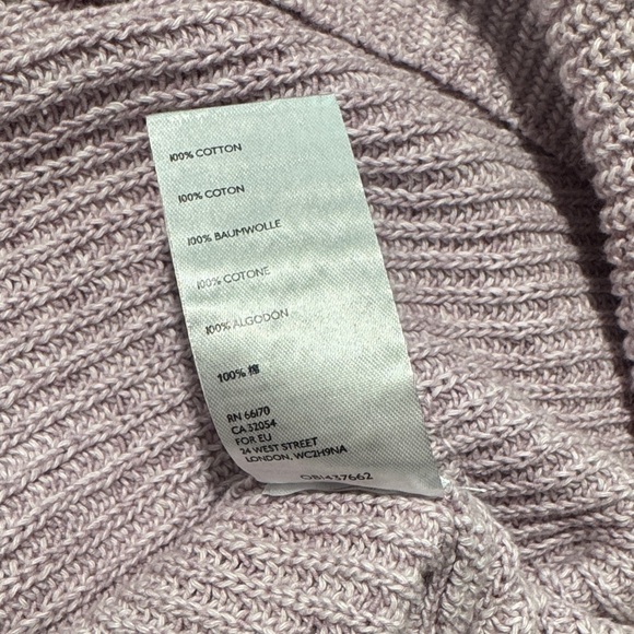 Free People Beach Freya Sweater womens Soft Lilac Rib Knit Sleeveless - Picture 9 of 9
